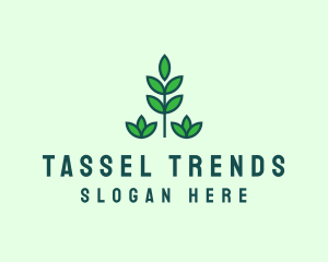 Green Eco Garden Plant logo design