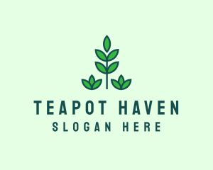 Green Eco Garden Plant logo design