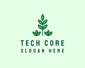 Green Eco Garden Plant logo design