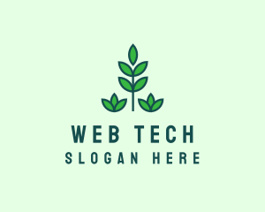 Green Eco Garden Plant logo design