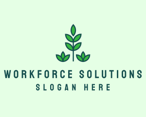 Green Eco Garden Plant logo design