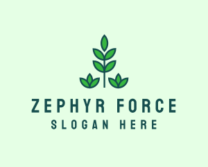 Green Eco Garden Plant logo design