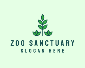 Green Eco Garden Plant logo design