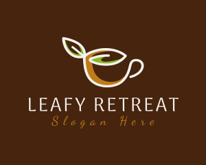 Leaf Cup Cafe logo design