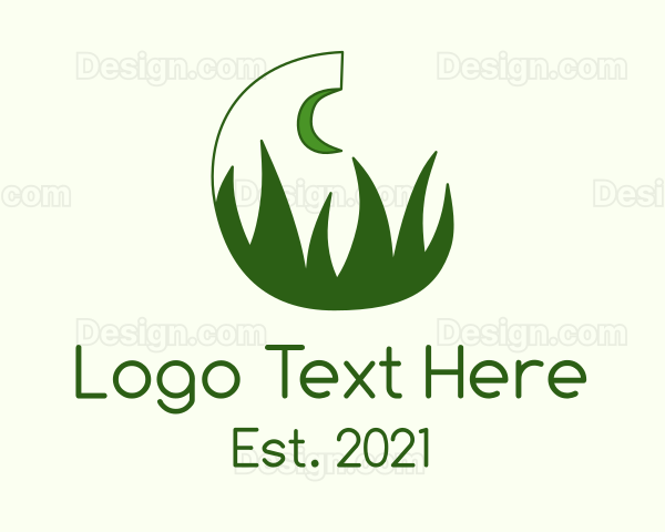 Green Evening Grass Logo