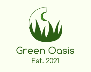Green Evening Grass logo design