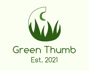 Green Evening Grass logo design