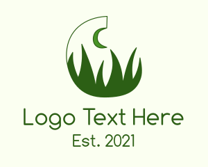 Evening - Green Evening Grass logo design