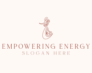 Floral Boutique Letter E logo design