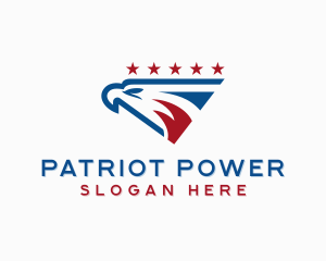 American Patriotic Eagle logo design