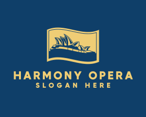 Sydney Opera Landmark  logo design