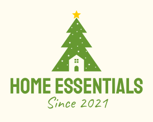 Christmas Tree Home  logo design