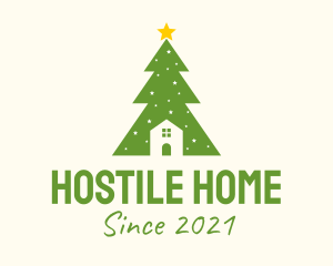 Christmas Tree Home  logo design