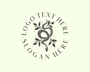 Botanical Boho Serpent logo