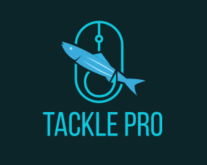 Fish Hook Lure logo design