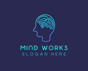 Human Brain Psychology logo design