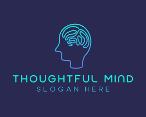 Human Brain Psychology logo design