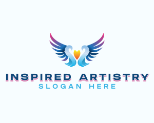 Angelic Flying Wings logo design