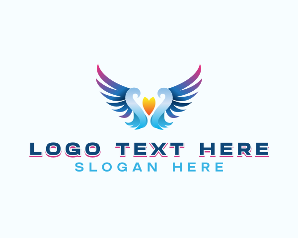 Angel logo example 1