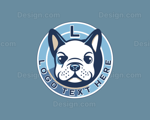 Puppy Bulldog Pet Logo