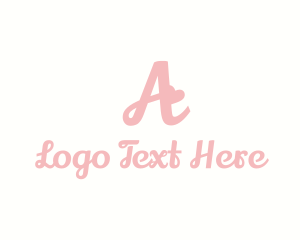 Cute Heart Cursive logo design