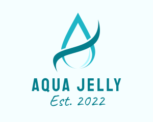 Aqua Water Droplet logo design