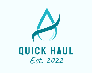 Aqua Water Droplet logo design