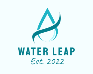 Aqua Water Droplet logo design