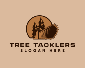 Chainsaw Logging Forest logo