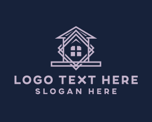 House Roofing Contractor Logo