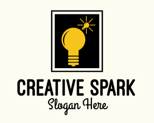 Lightbulb Idea Frame logo