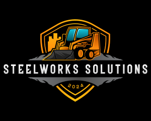 Skid Steer Construction logo design