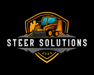 Skid Steer Construction logo design