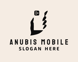 Mobile Phone Hand  logo design