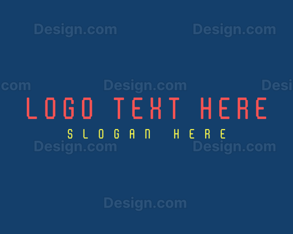 Neon Cyber Wordmark Logo