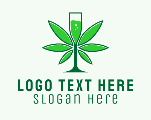 Organic Marijuana Champagne  Logo