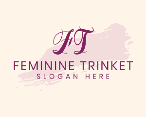 Feminine Watercolor Beauty logo design