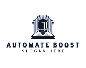 Industrial Automation Laser logo design