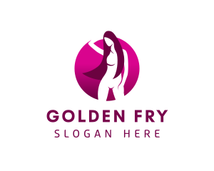 Sexy Nude Woman  logo design