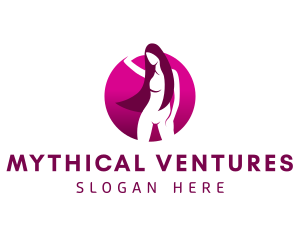 Sexy Nude Woman  logo design