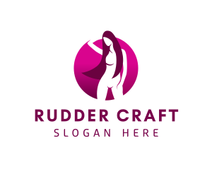 Sexy Nude Woman  logo design