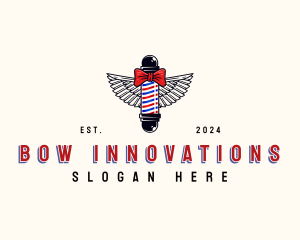 Barbershop Bow Wings logo