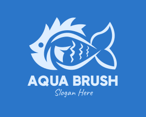 Blue Fish Market logo design