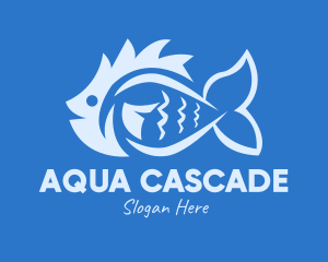 Blue Fish Market logo design