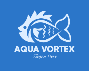 Blue Fish Market logo design