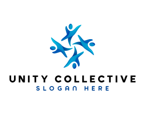 People Social Unity logo design