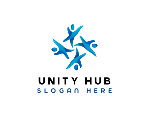 People Social Unity logo design