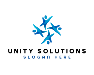 People Social Unity logo design