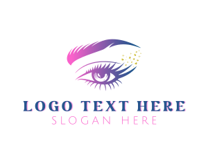 Eyelash Makeup Cosmetics Logo