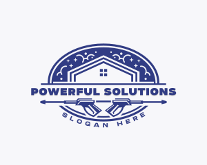 Clean Sanitation Pressure Washer logo design